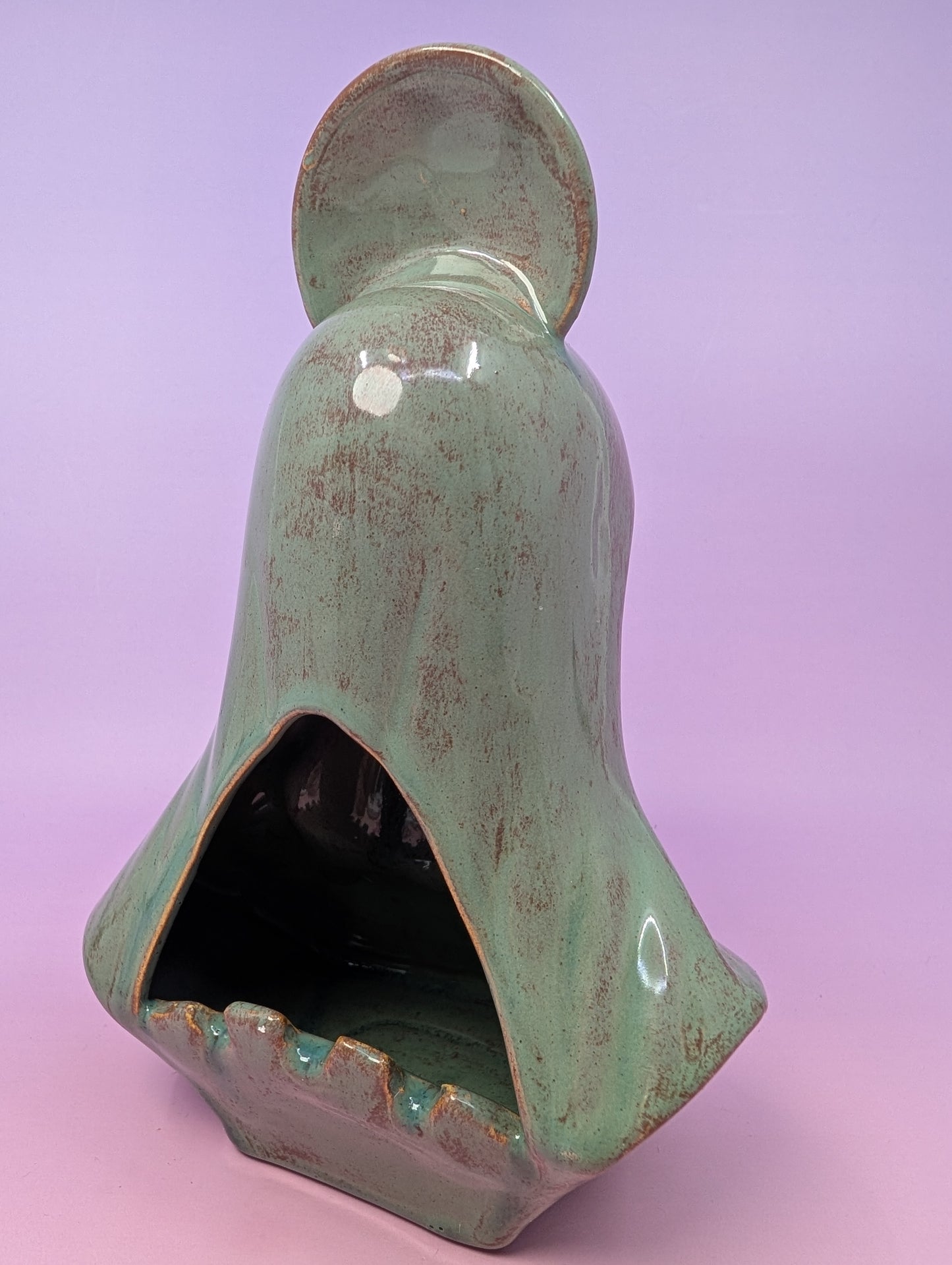 Horny Mary Ashtray with Gold Glaze