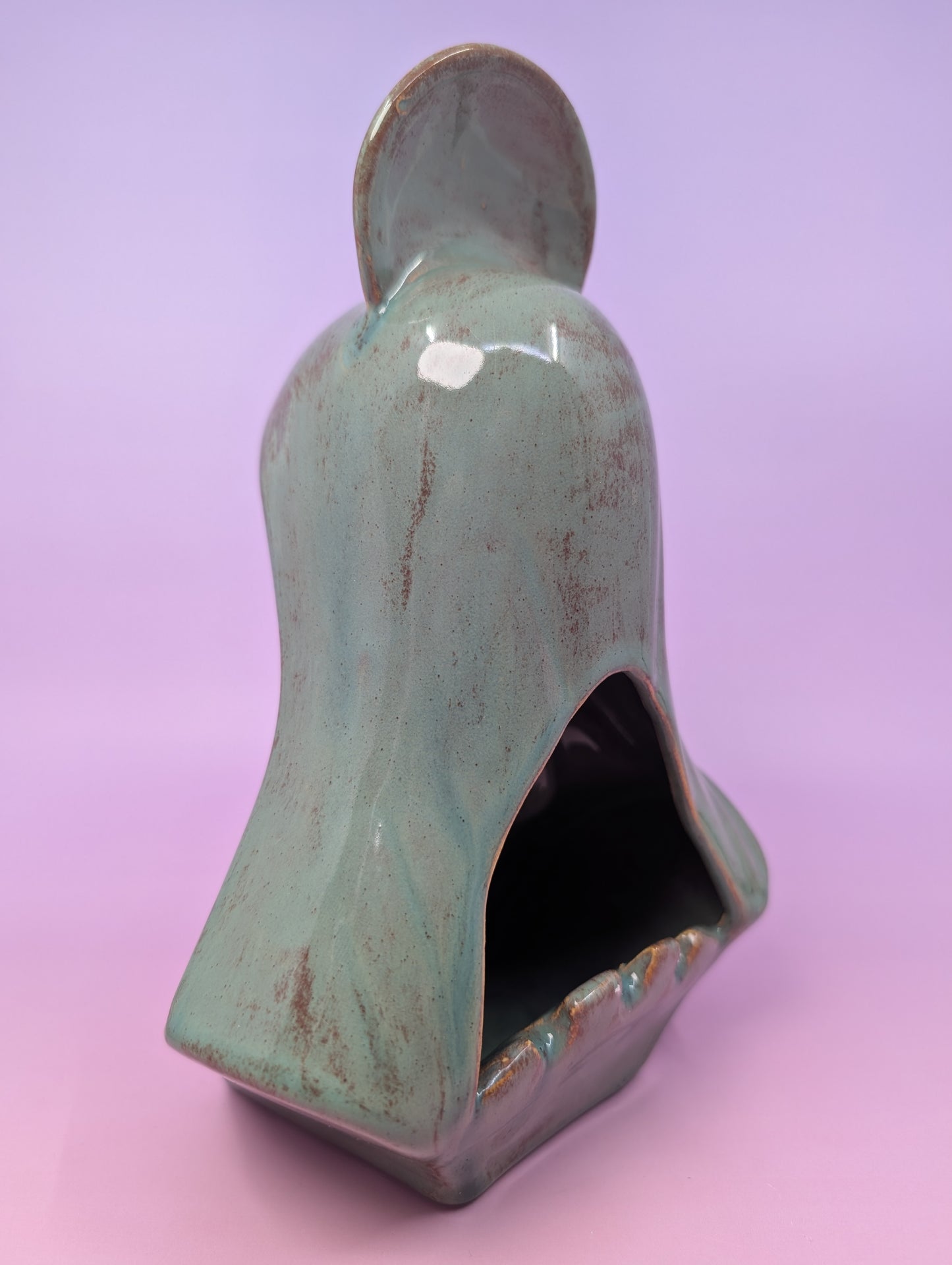 Horny Mary Ashtray with Gold Glaze