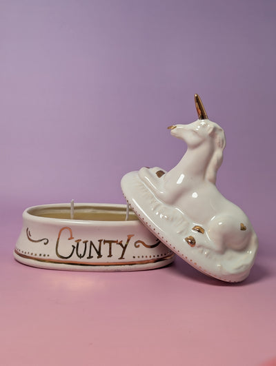 Cunty Unicorn Candle