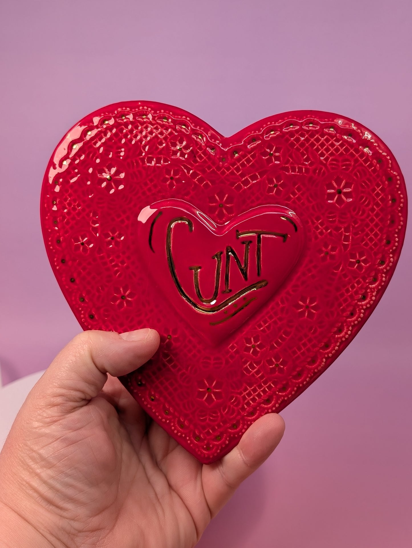 Cunt Lace Heart Box