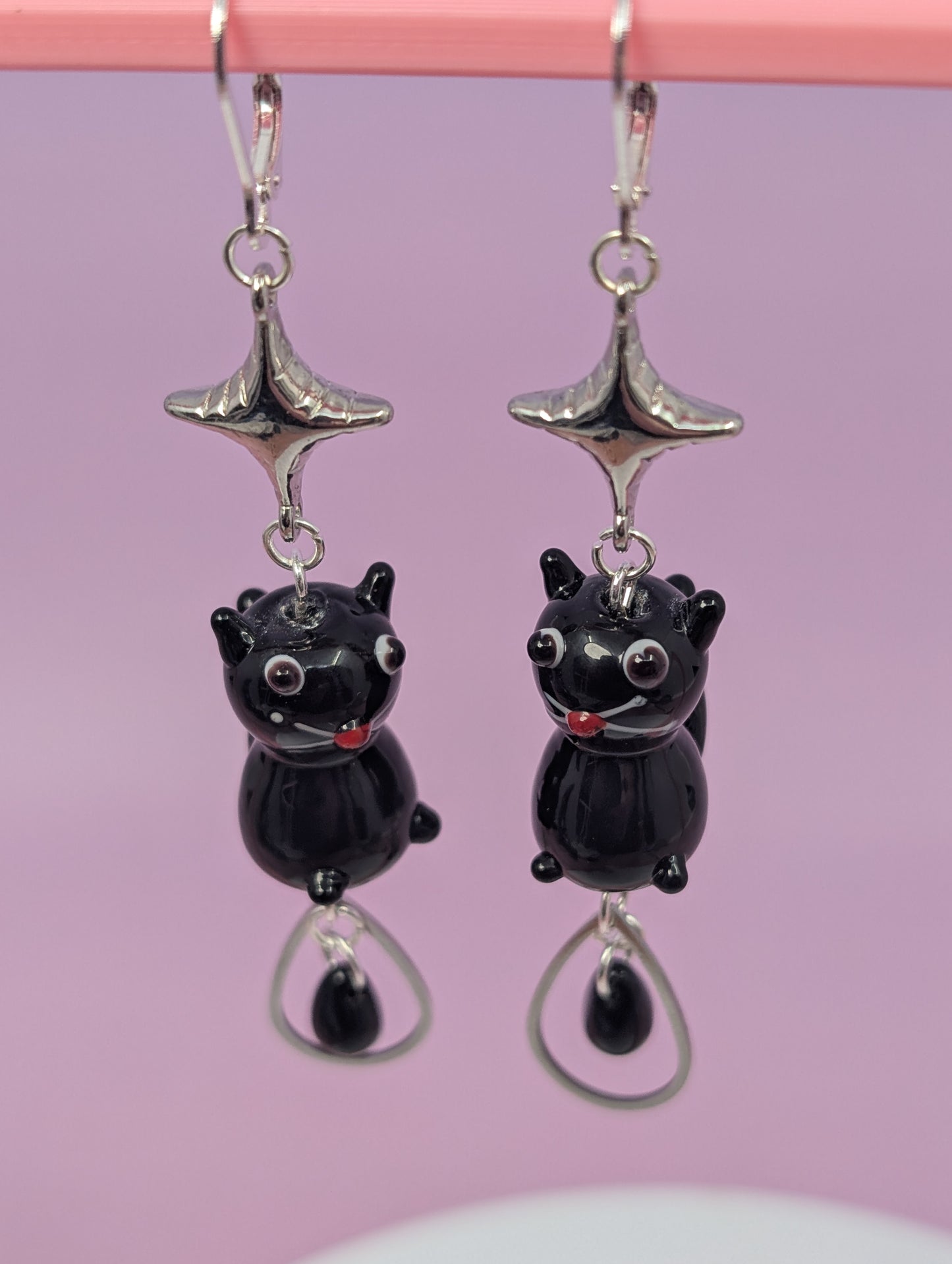 Black Kitty Star Drops