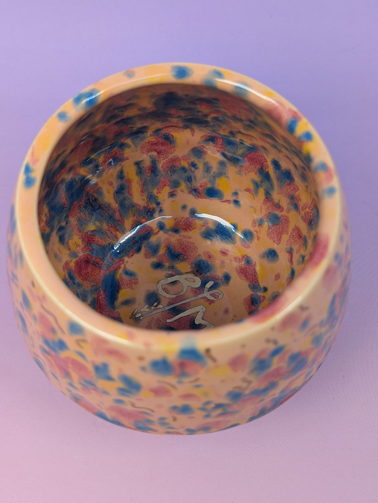 Matchstick Holder with Gold Glaze