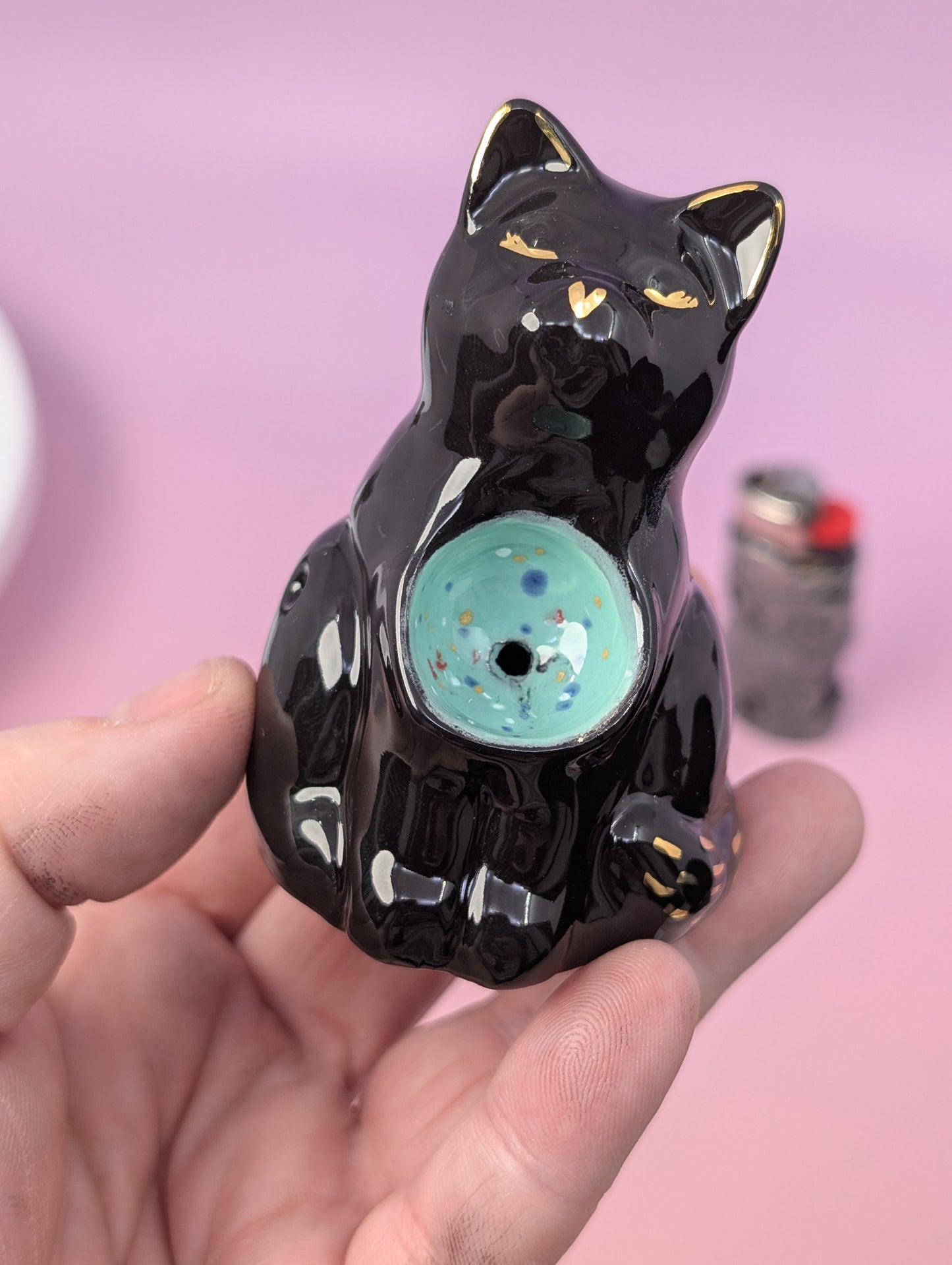 Cat Pipe with Yarn Ball