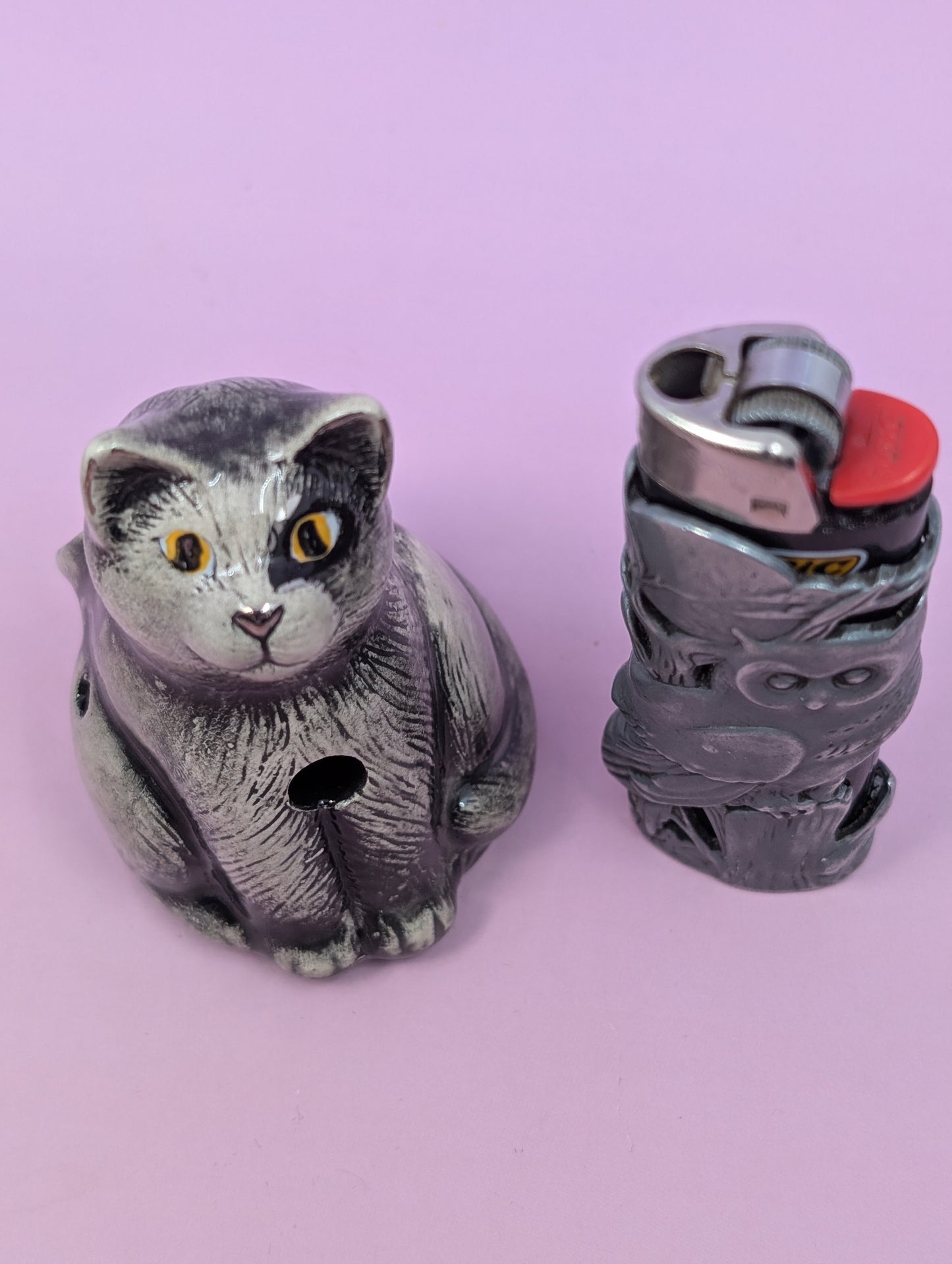 Cat Pipe with Yarn Ball