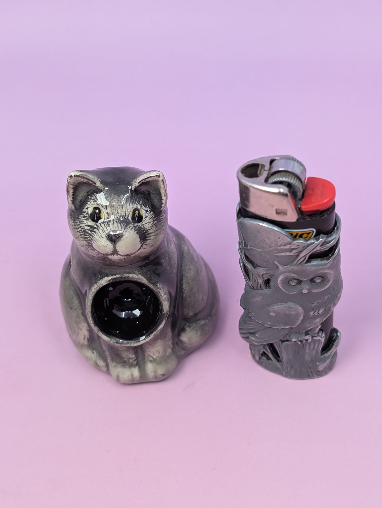 Cat Pipe with Yarn Ball