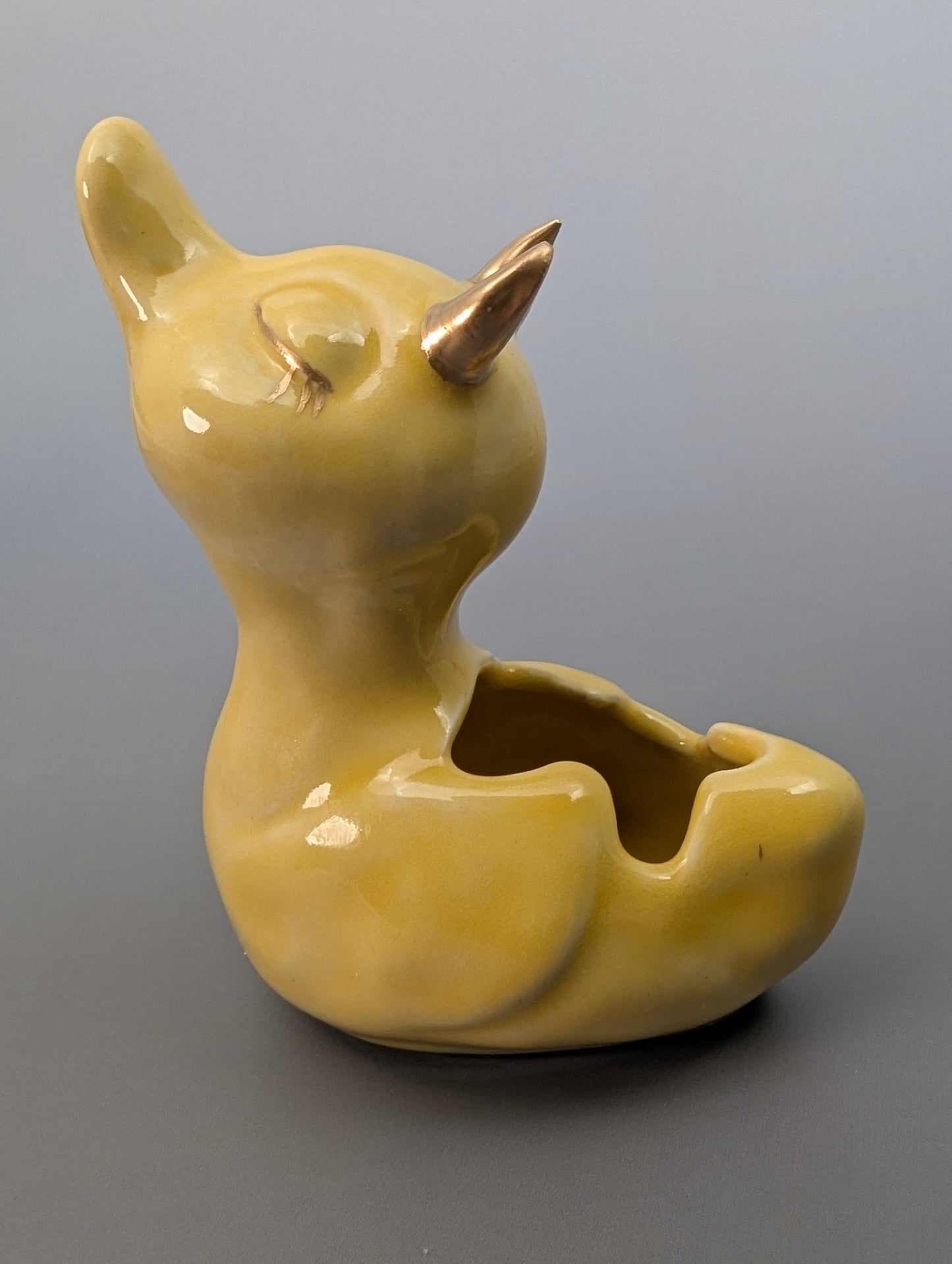 Devil Ducky Personal Ashtray - Canary & Gold