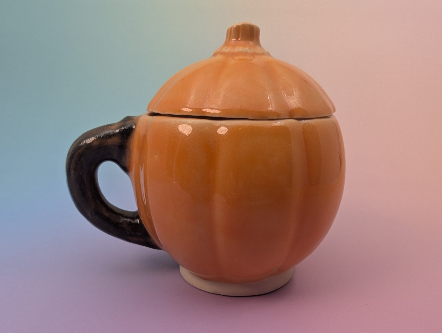 GOB Jack-o-Lantern Mug with Lid - Classic Orange and Black