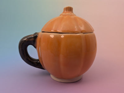 GOB Jack-o-Lantern Mug with Lid - Classic Orange and Black