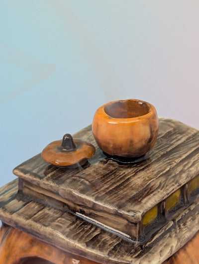 Pumpkin Train Car Ashtray/Incense Burner