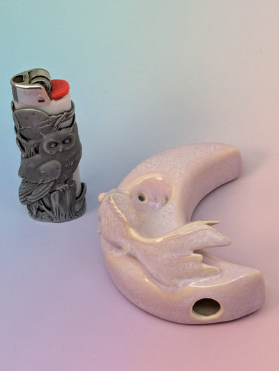 Goldie on Moon Pipe