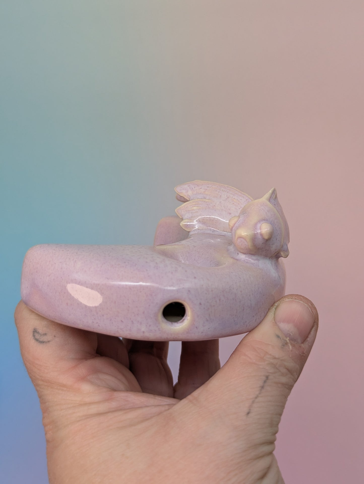 Goldie on Moon Pipe