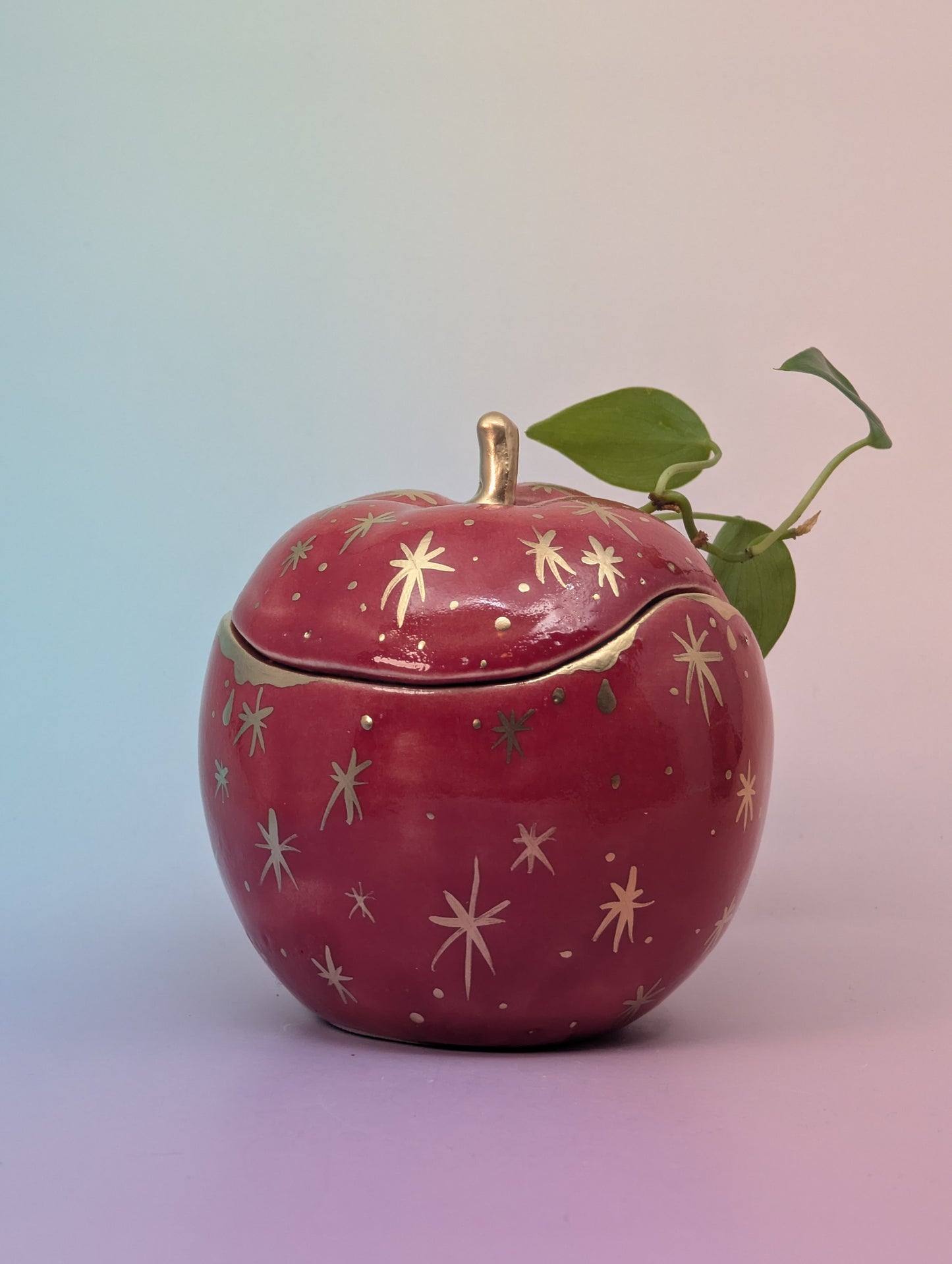 Apple Jar/Vase with Holes