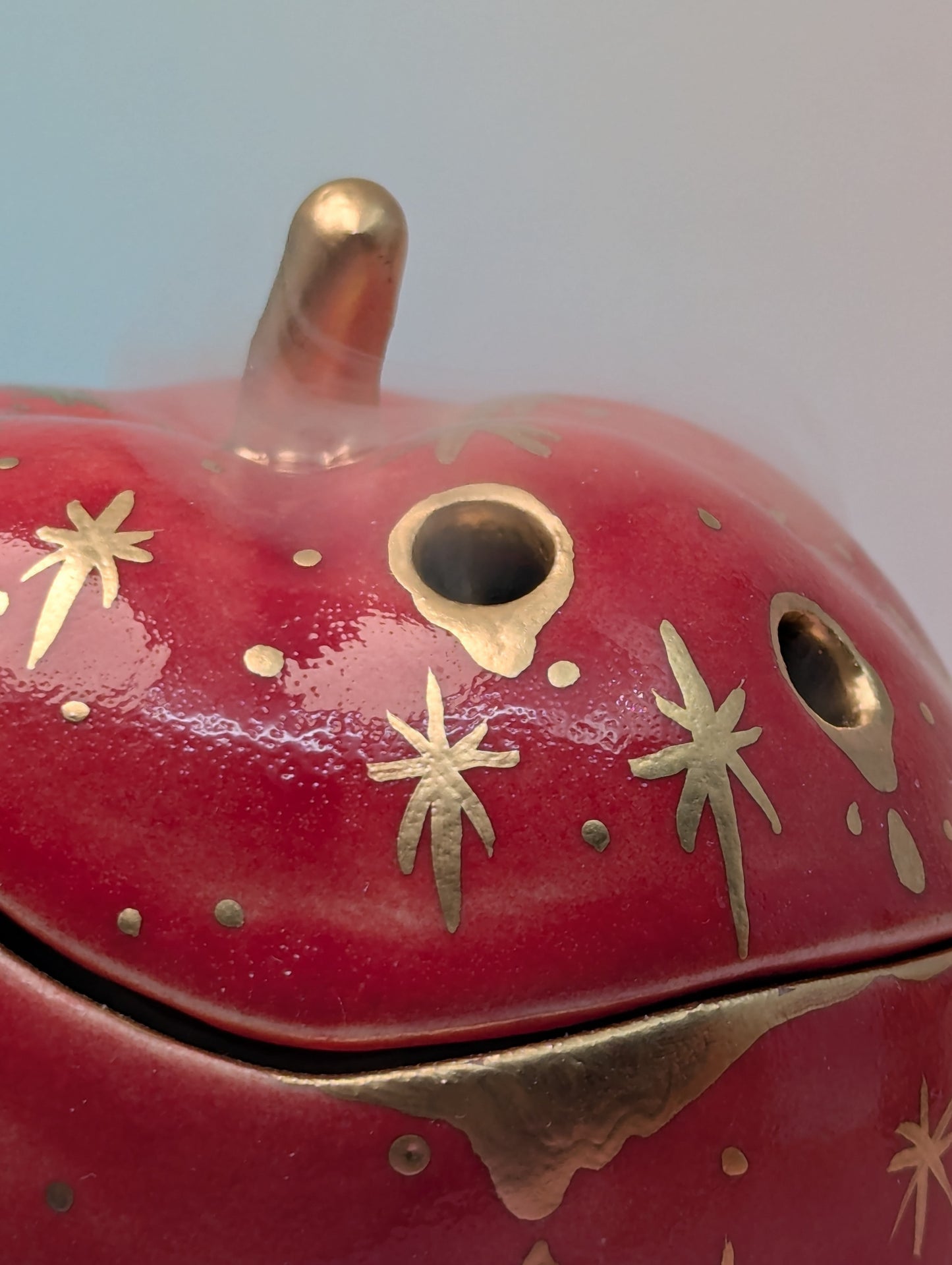 Apple Jar/Vase with Holes