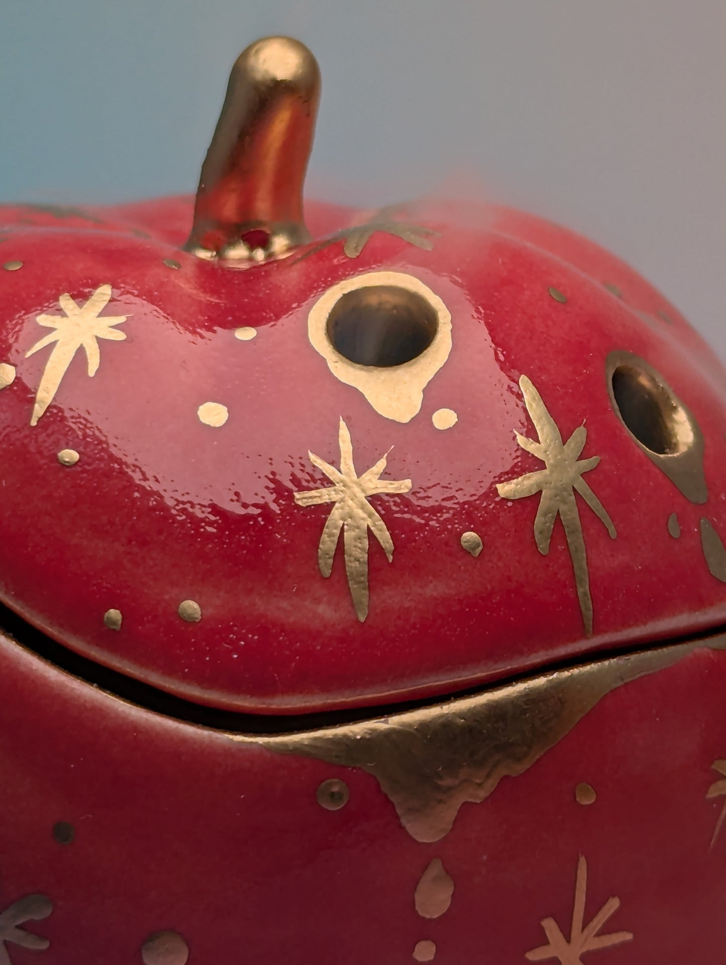 Apple Jar/Vase with Holes
