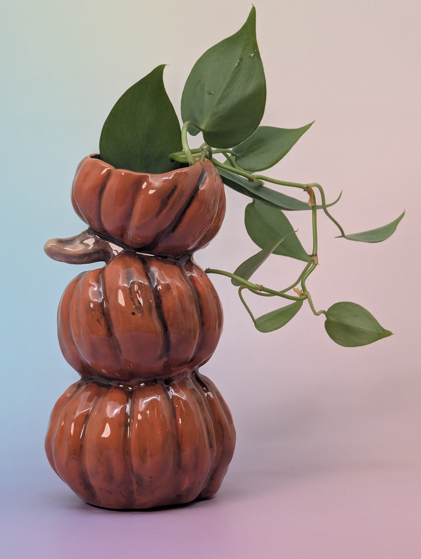 Stack of Pumpkins Vase/Candle Holder