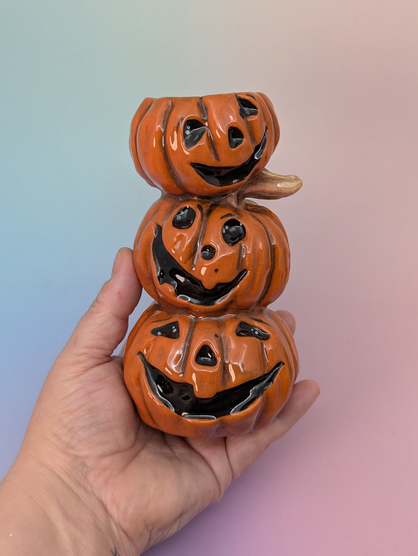 Stack of Pumpkins Vase/Candle Holder