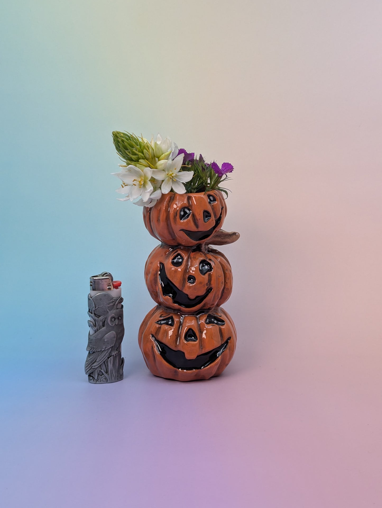 Stack of Pumpkins Vase/Candle Holder