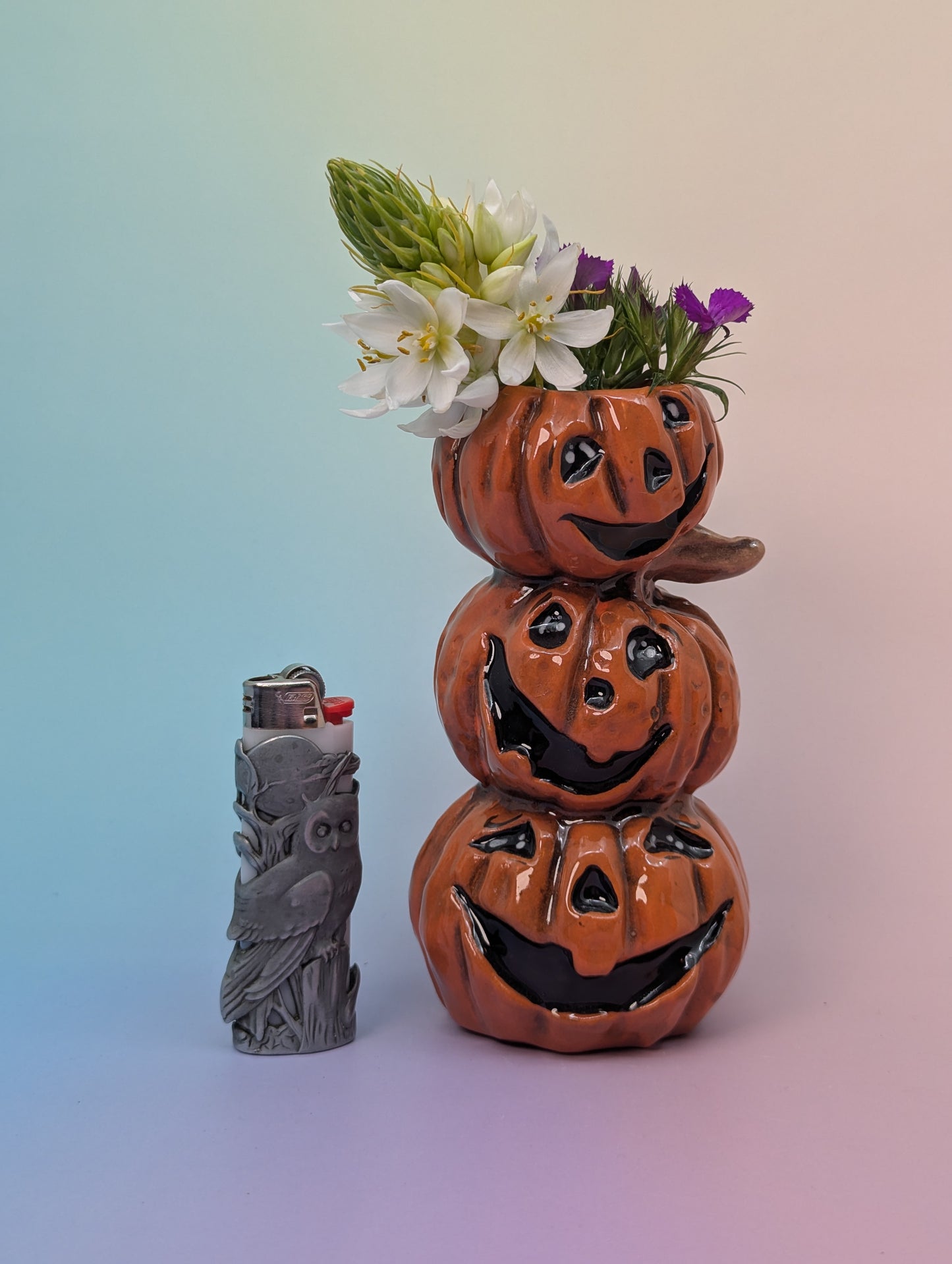 Stack of Pumpkins Vase/Candle Holder