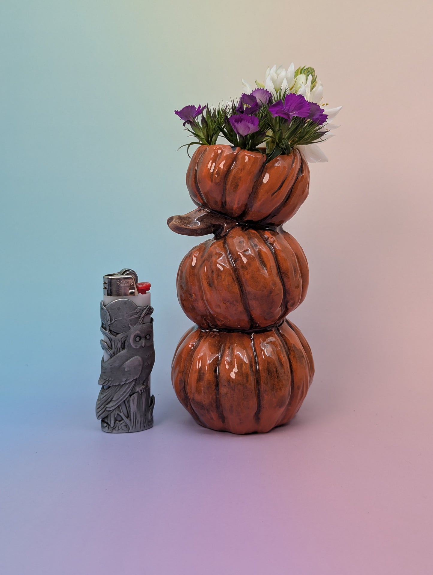 Stack of Pumpkins Vase/Candle Holder