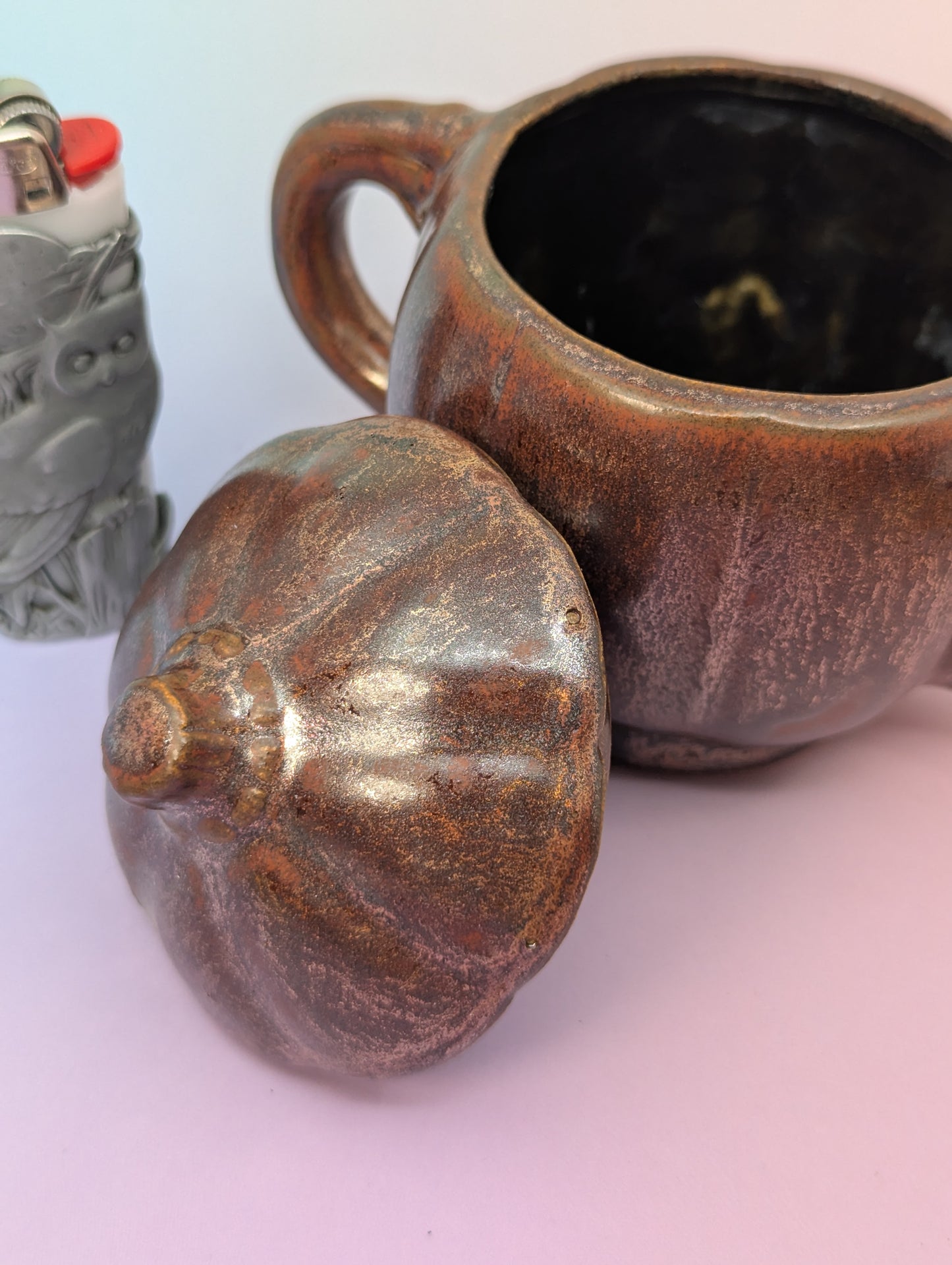Pumpkin Jar W/Handles