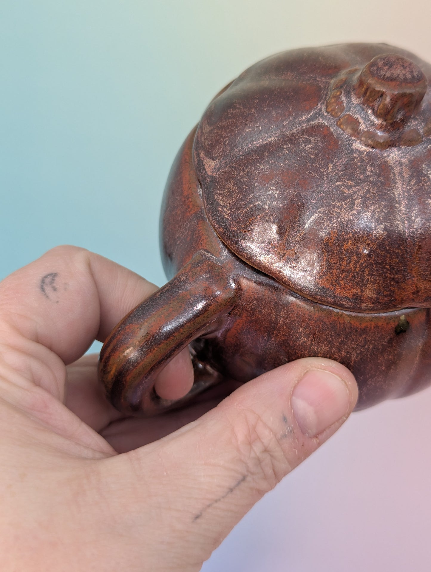 Pumpkin Jar W/Handles