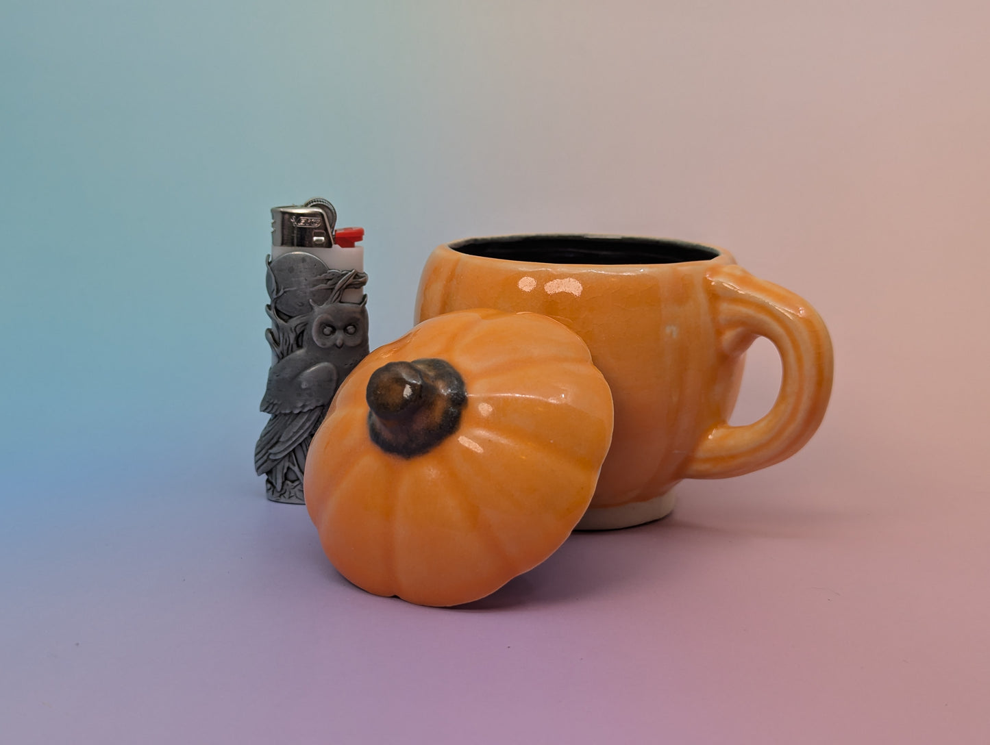 Pumpkin Mug W/Lid