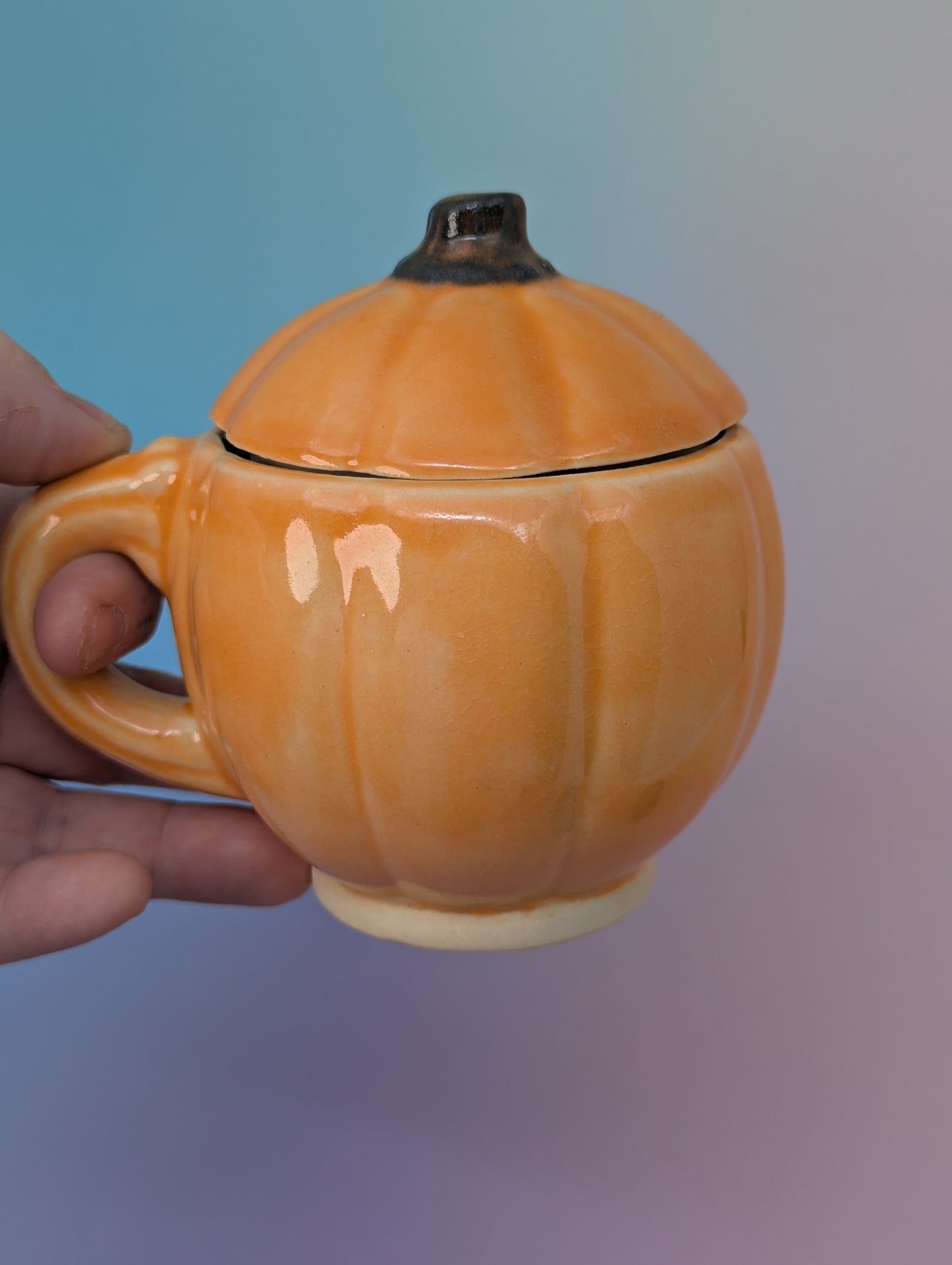 Pumpkin Mug W/Lid