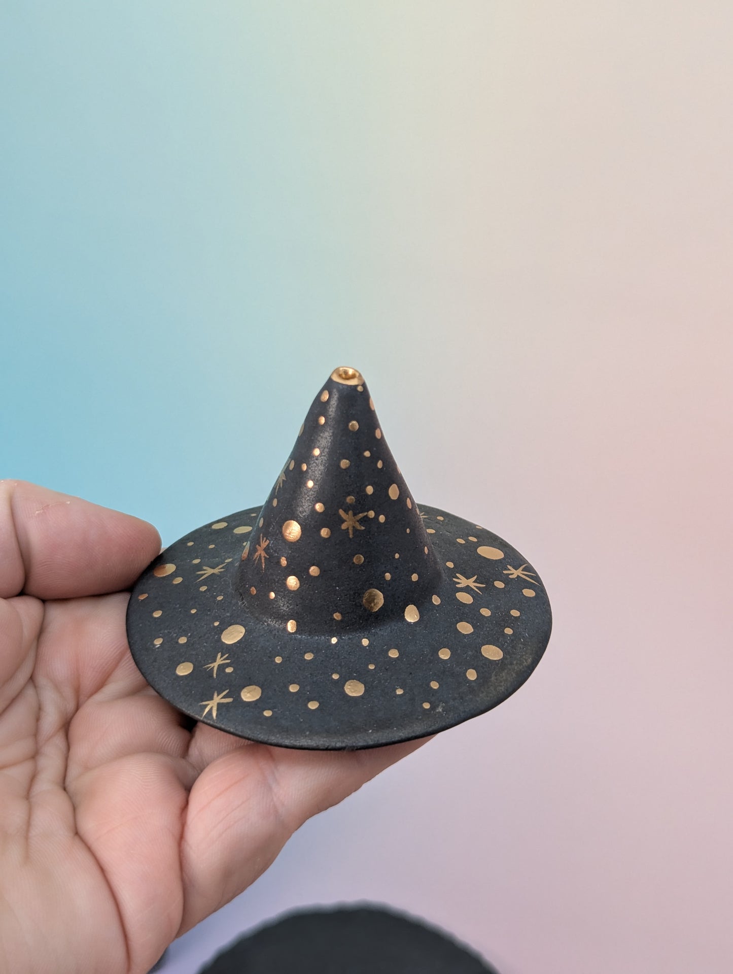 Witch Hat Incense Holder W/Slate Plate