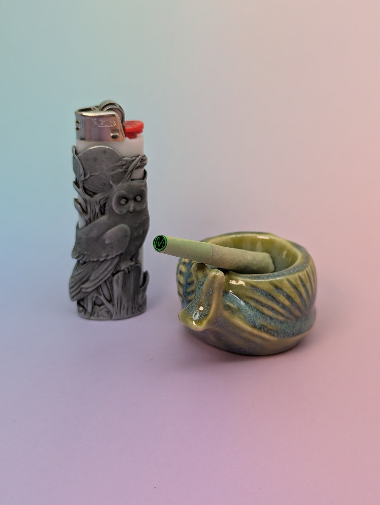 Snail Personal Ashtray - Floating Green