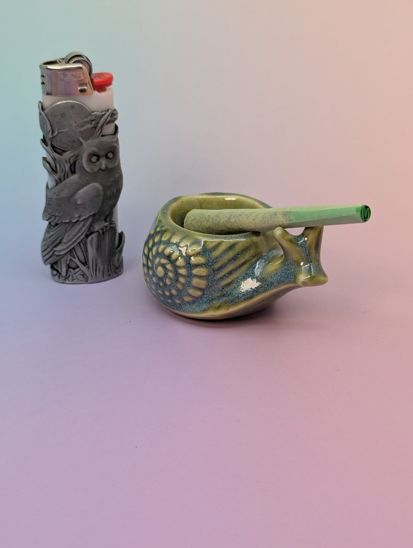 Snail Personal Ashtray - Floating Green
