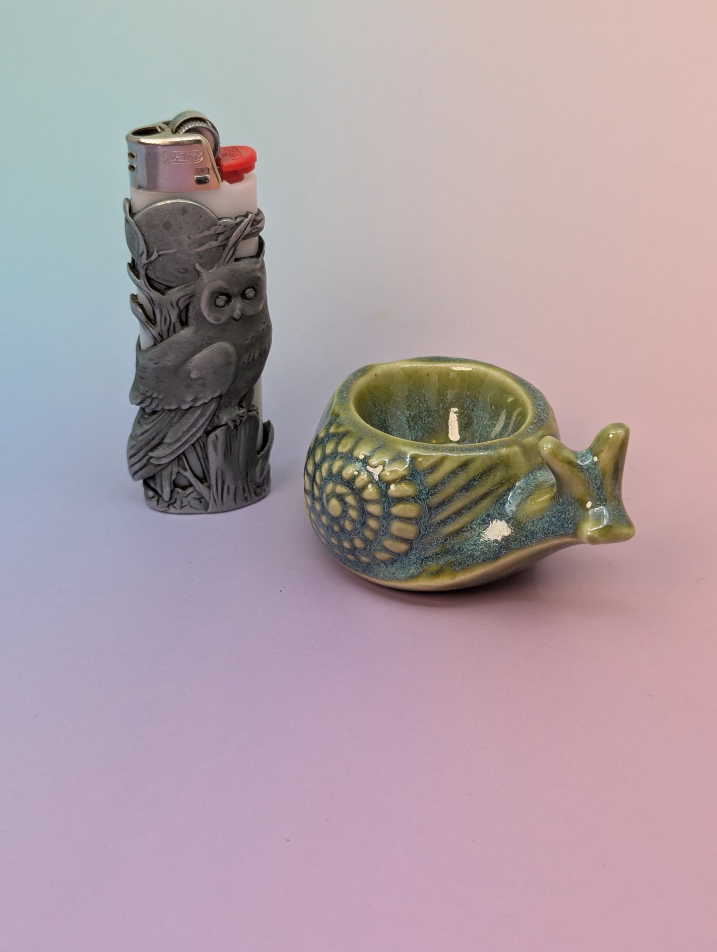 Snail Personal Ashtray - Floating Green