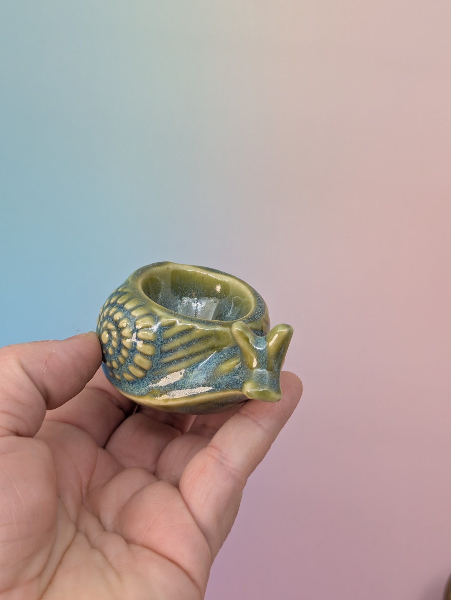 Snail Personal Ashtray - Floating Green