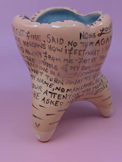 "Stand Back" Vase