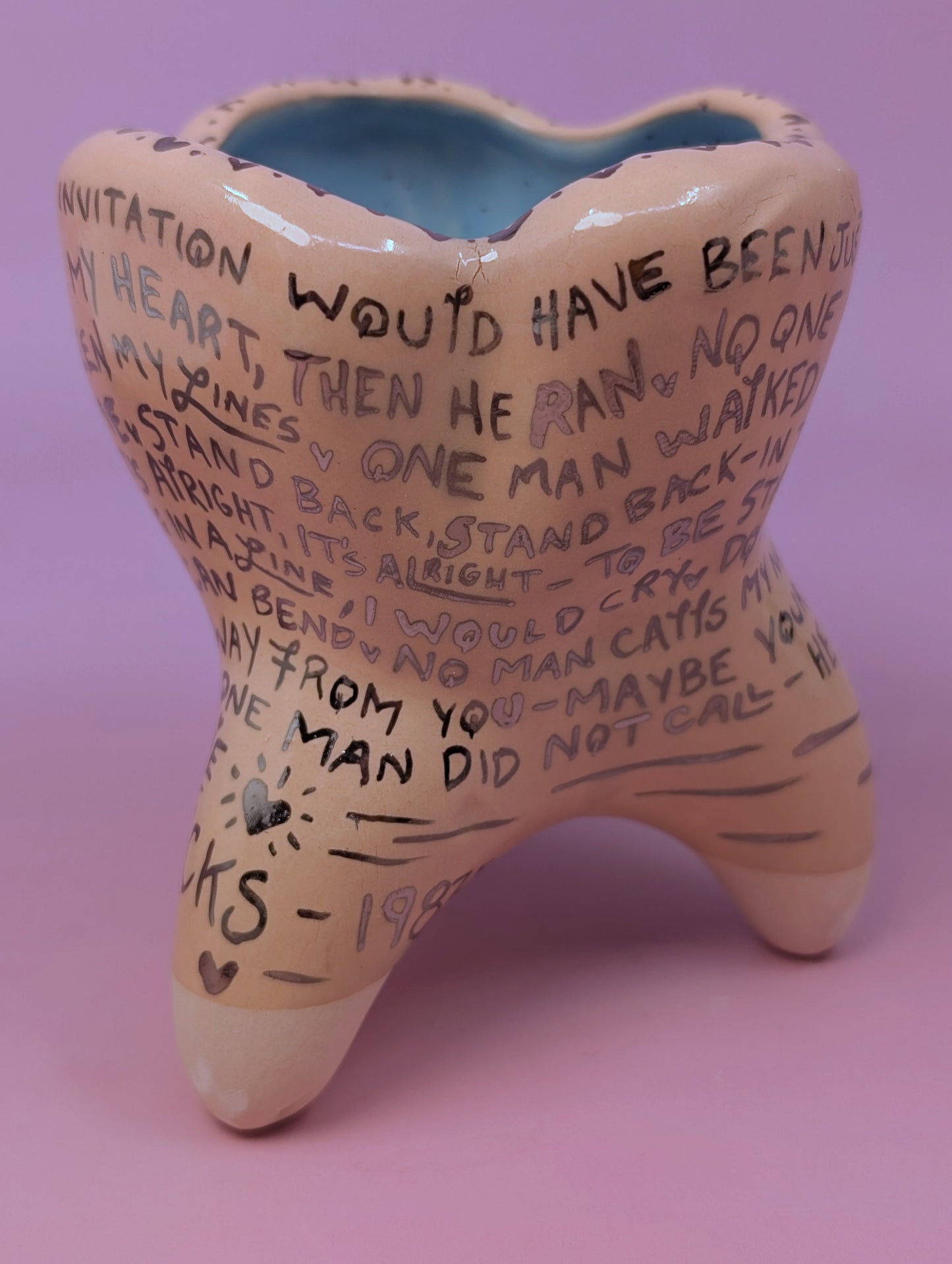 "Stand Back" Vase