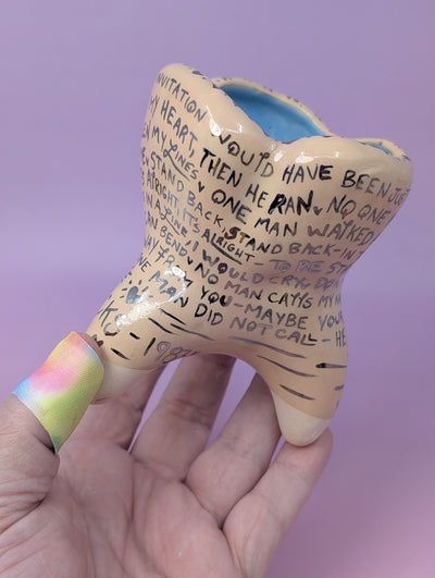 "Stand Back" Vase