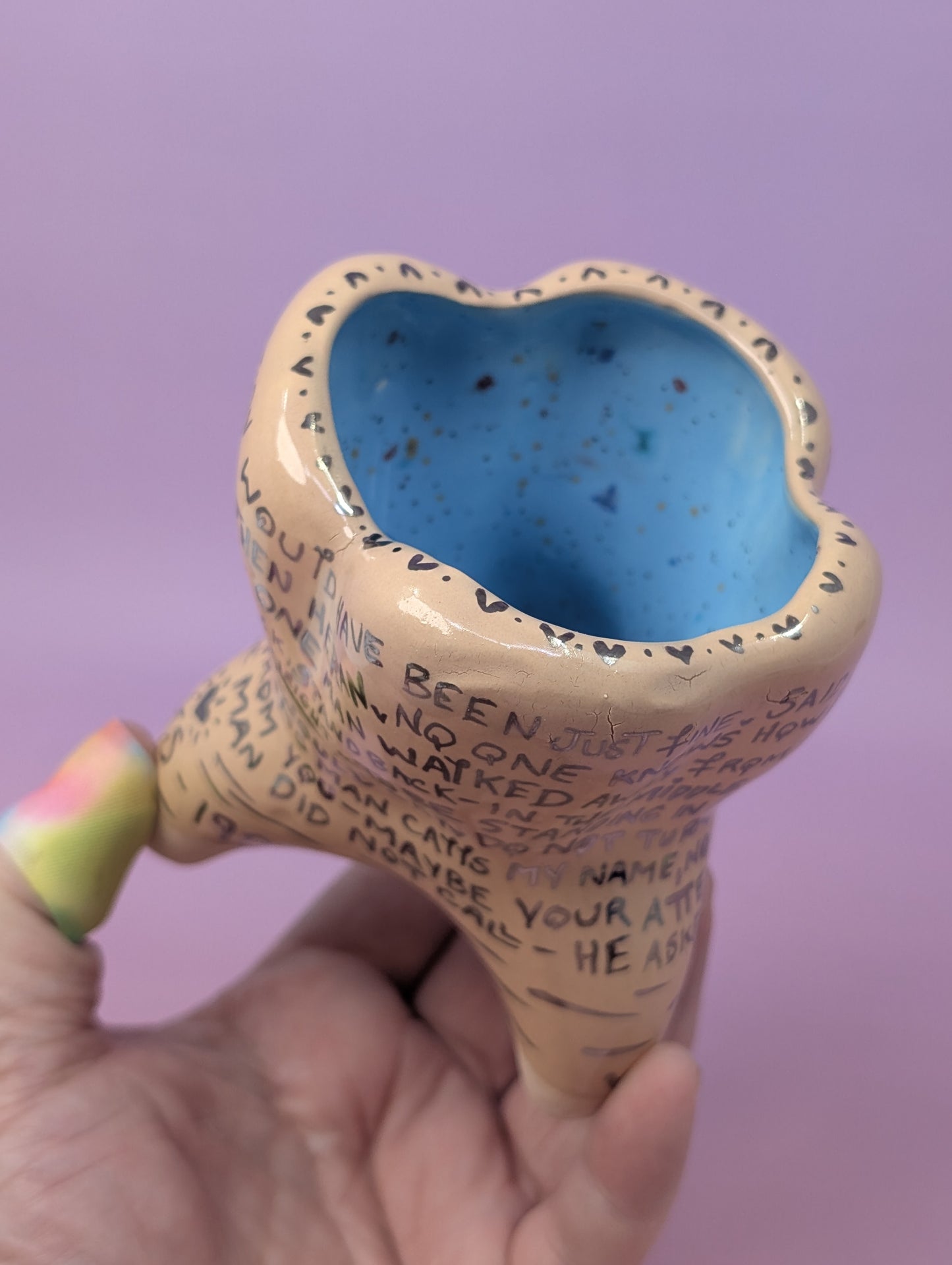 "Stand Back" Vase