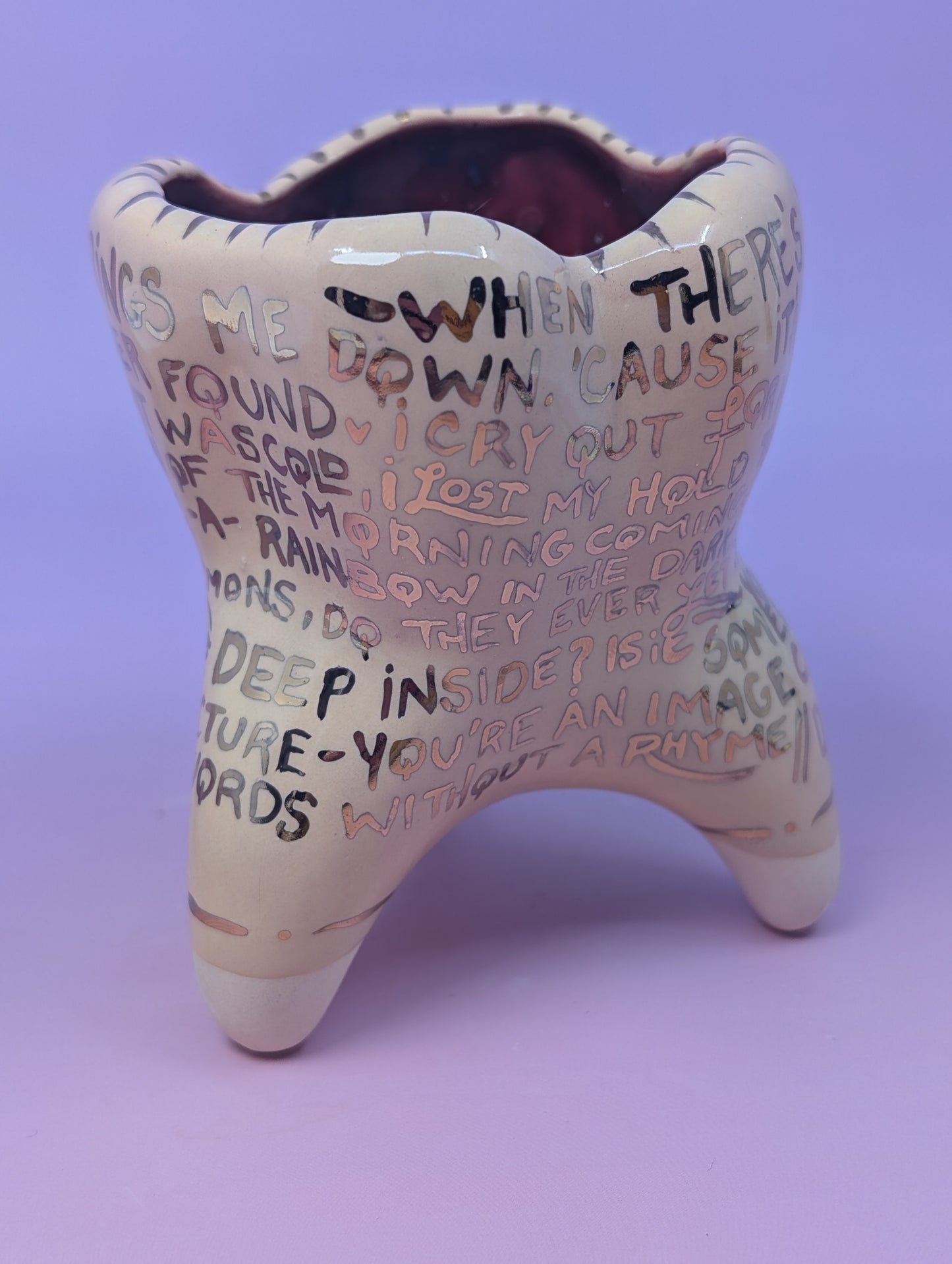 "Rainbow in the Dark" Vase