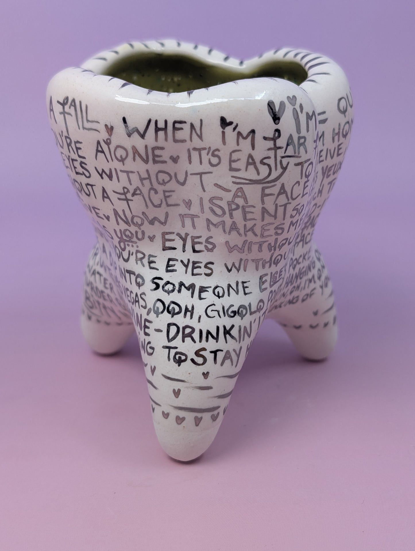 "Eyes Without a Face" Vase