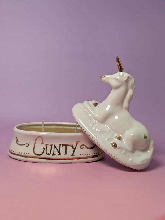 Cunty Unicorn Candle
