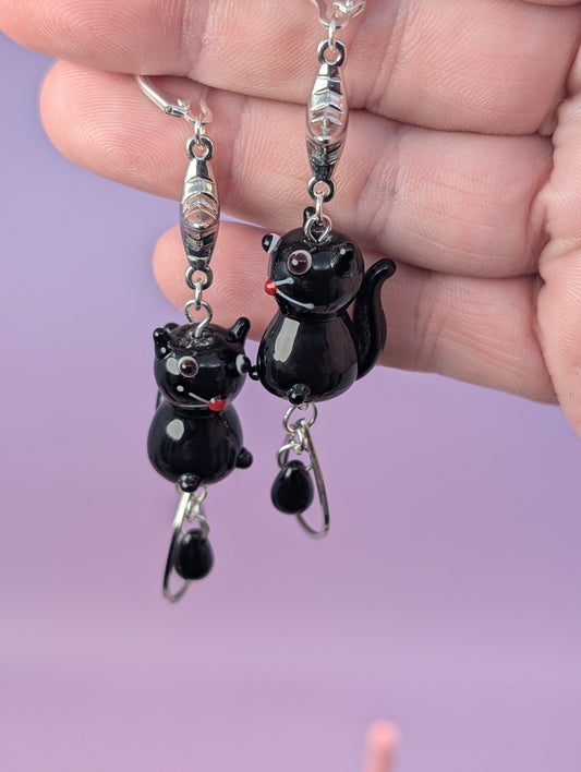 Black Kitty Star Drops