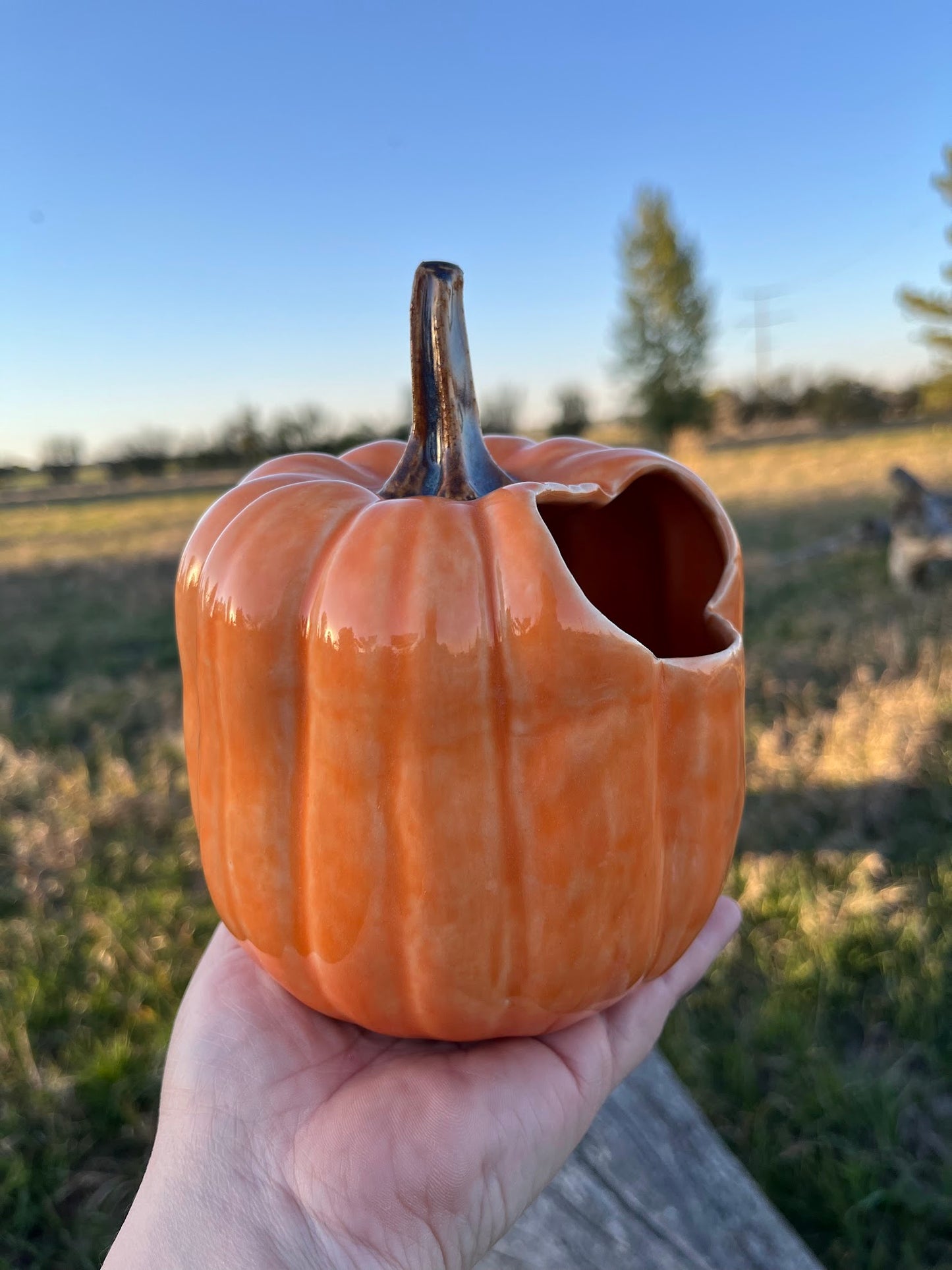 BooLou Autumn Pumpkin Planter