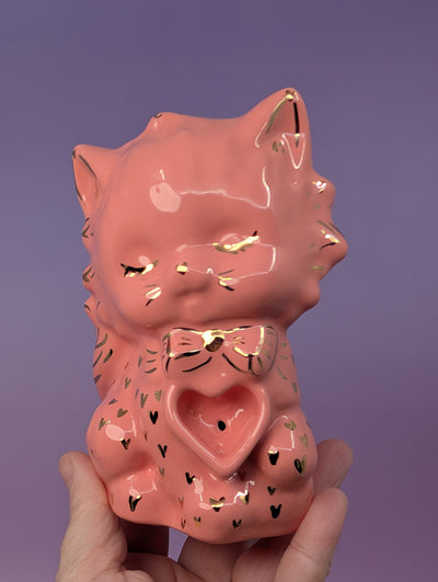 Moggie Pipe with Gold Glaze