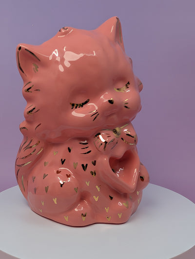 Moggie Pipe with Gold Glaze