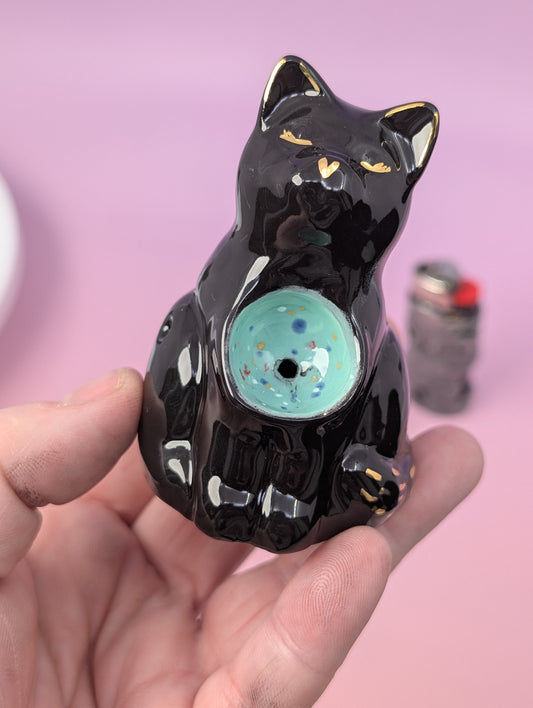Cat Pipe with Yarn Ball