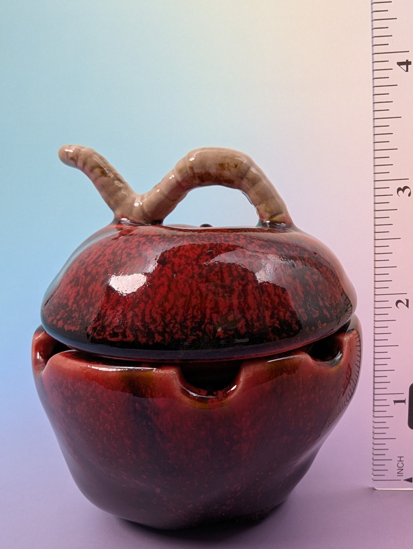 Wormy Apple Ashtray