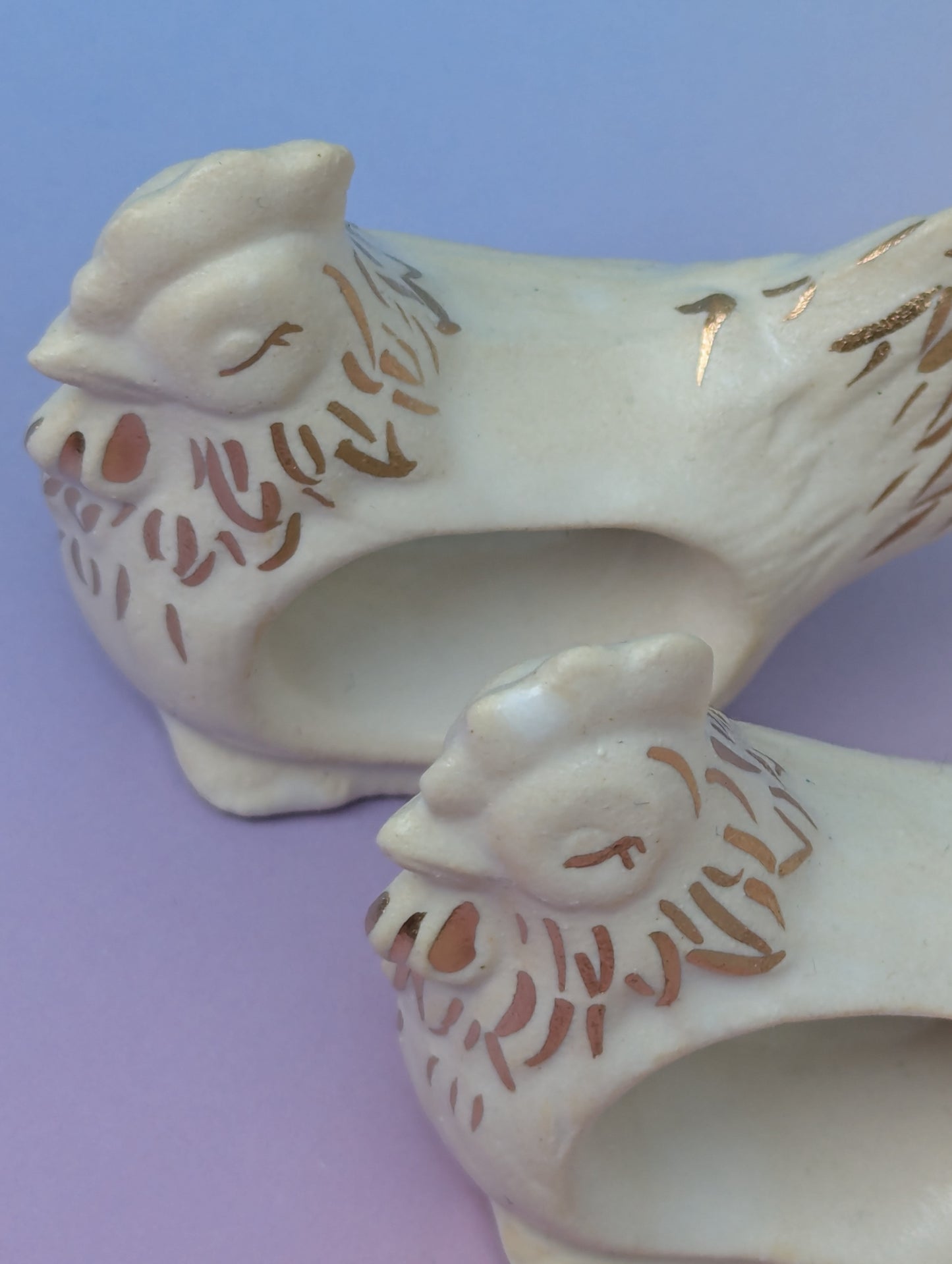 Hen Napkin Rings, Pair