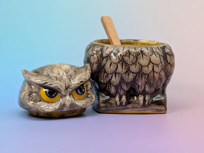 Owl Sugar/Salt Bowl