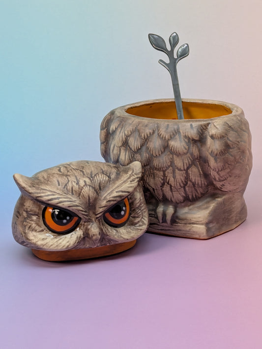 Owl Sugar/Salt Bowl