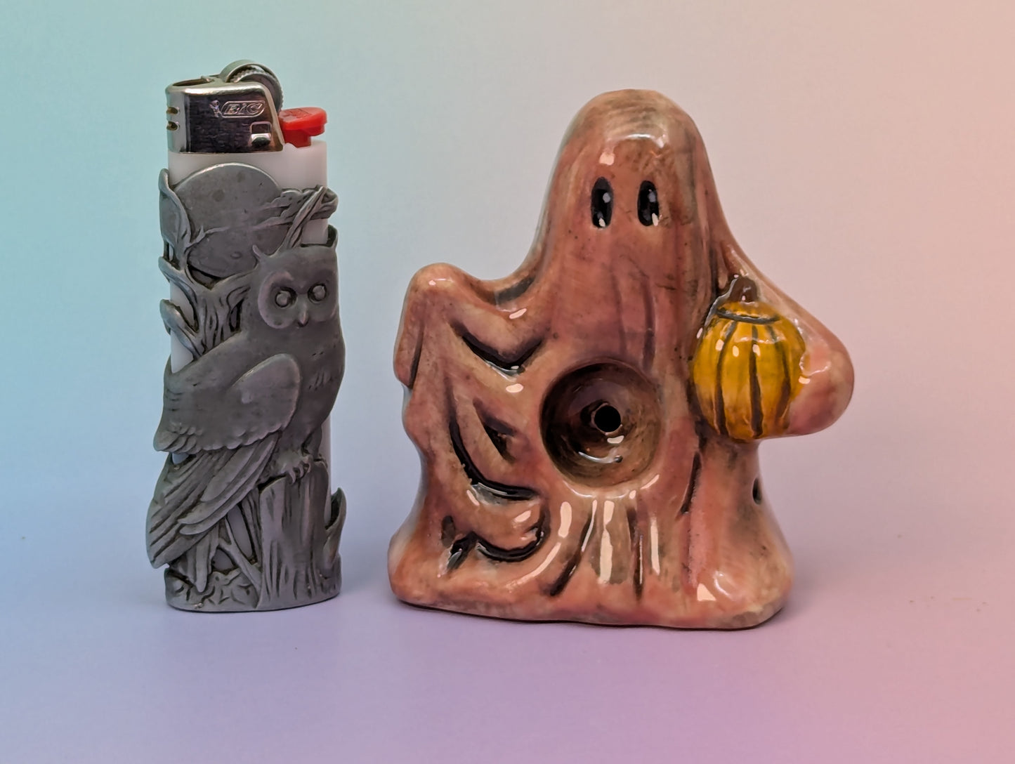 Ghostie W/Pumpkin Pipe