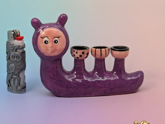 Inchworm Triple Bowl Pipe